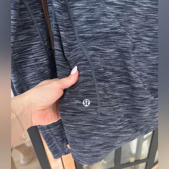 Lululemon Stride Jacket hoodie full zipper up Wren Space Dye heathered charcoal - Picture 9 of 13